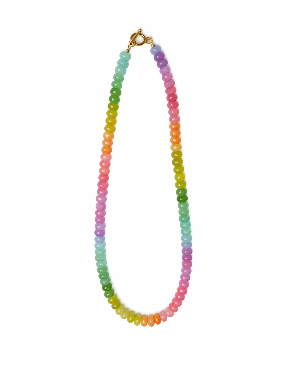 Rainbow Pastel Gemstone Necklace