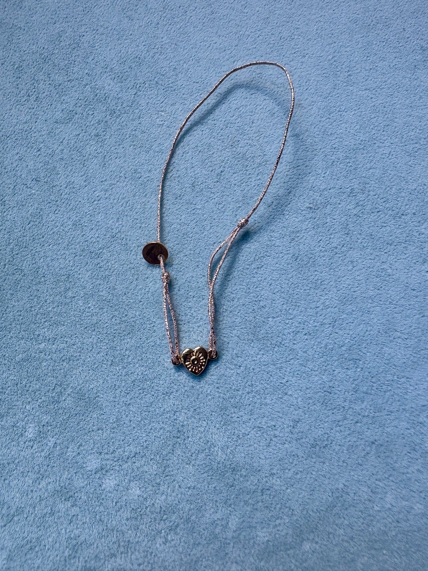 Heart Silk Cord Bracelet