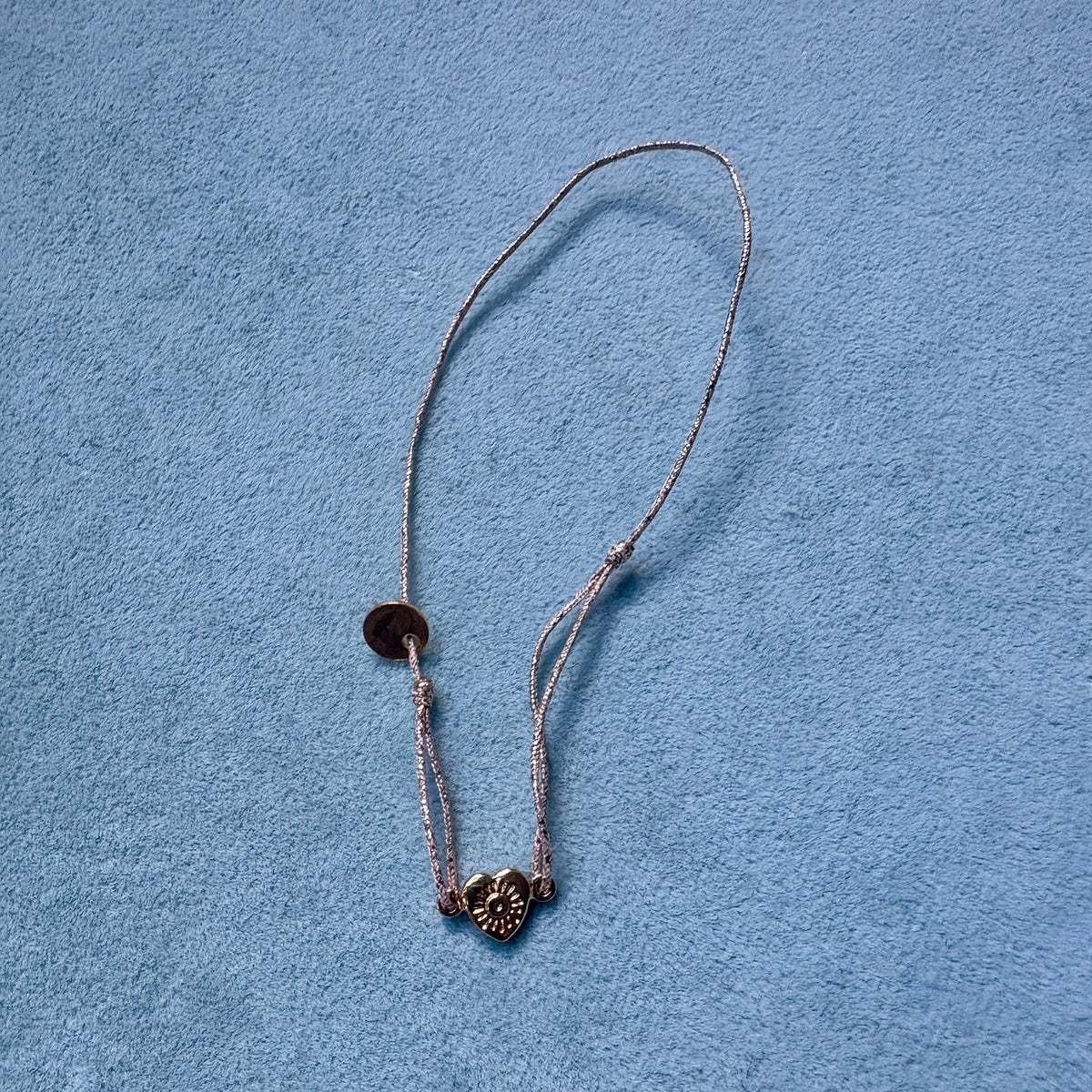 Heart Silk Cord Bracelet