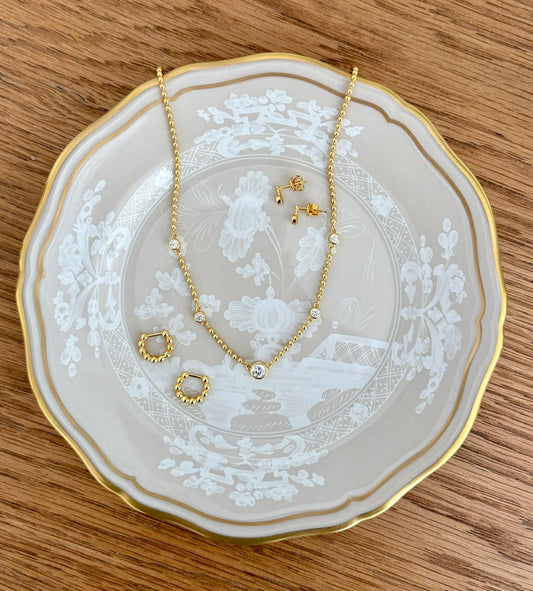 Bowery Beaded Huggies