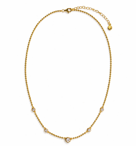 Bowery Beaded Station Necklace