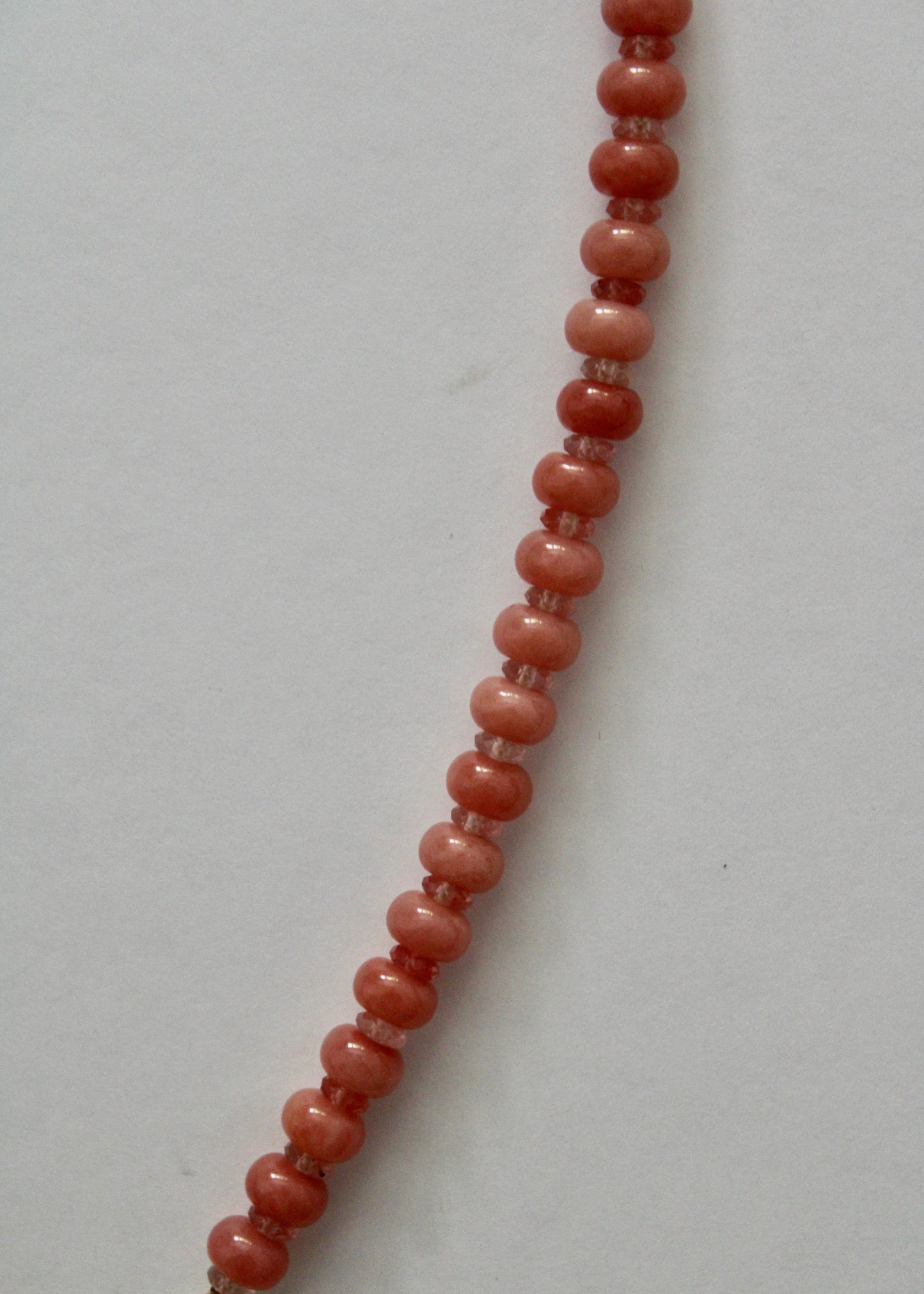 Pink Opal and Rose Quarts Gemstone Necklace