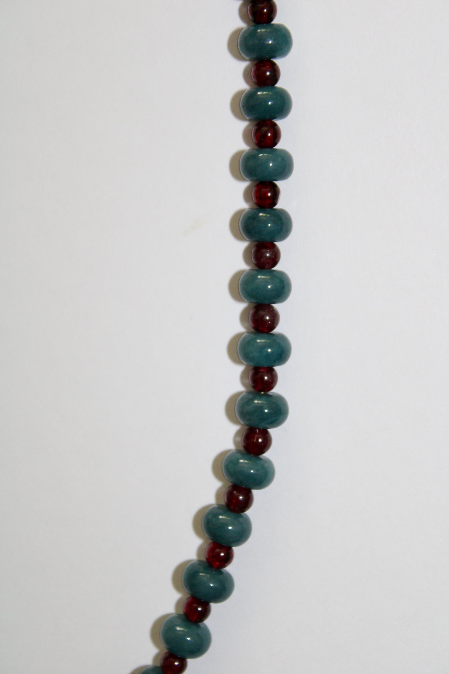 Apatite and Garnet Gemstone Necklace