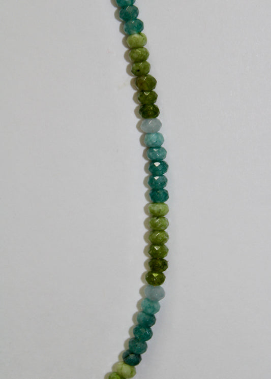 Apatite and Aquamarine Gemstone Necklace