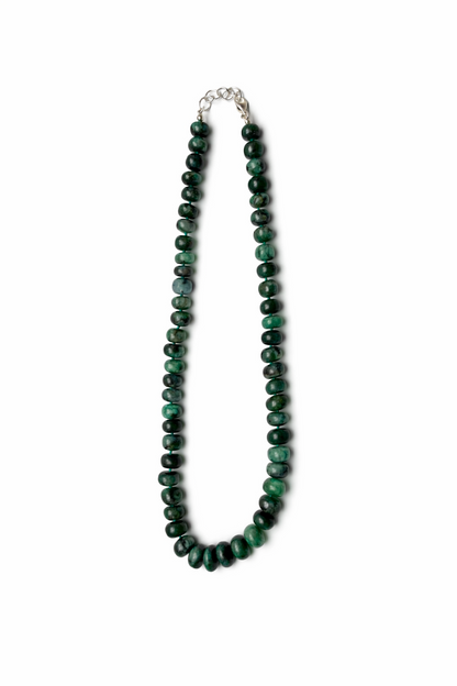 Chunky Emerald Gemstone Necklace