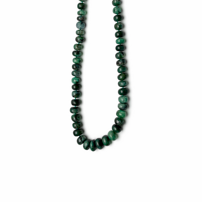 Chunky Emerald Gemstone Necklace