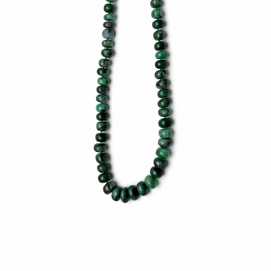 Chunky Emerald Gemstone Necklace