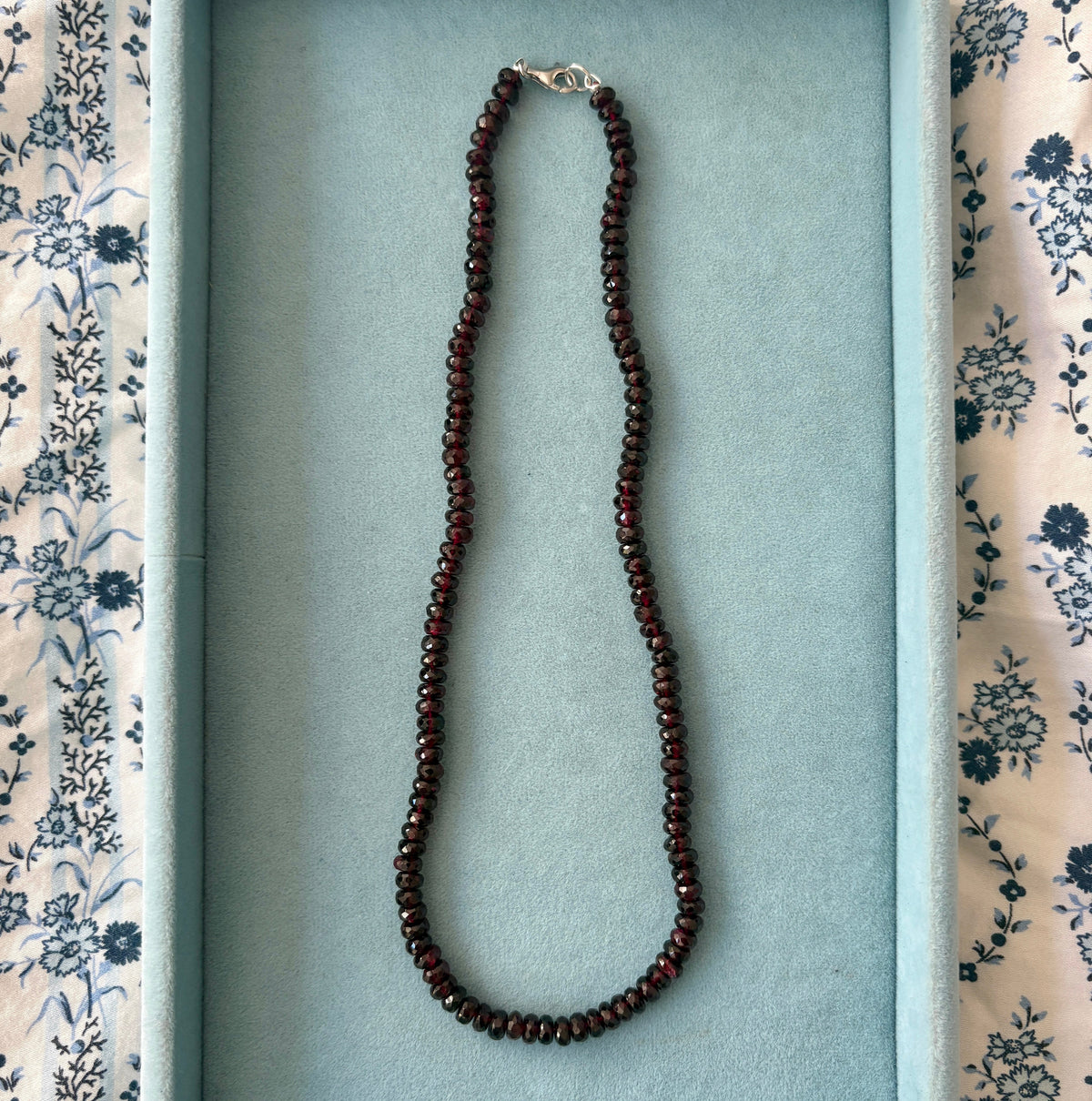 Deep Garnet Gemstone Necklace