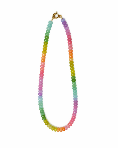 Rainbow Pastel Gemstone Necklace