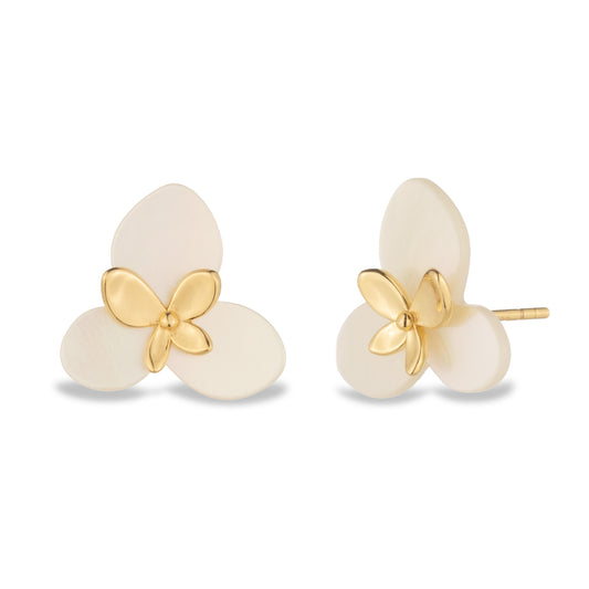 Millie Hydrangea Earrings - Ivory