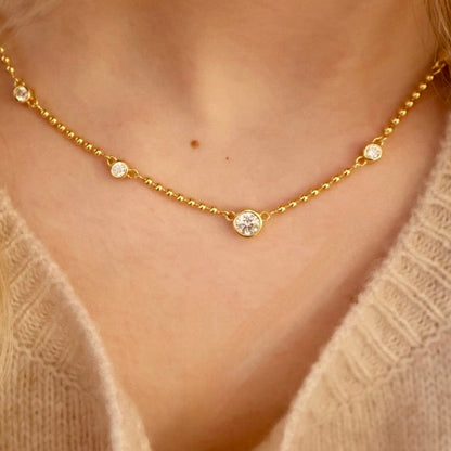 Bowery Beaded Station Necklace