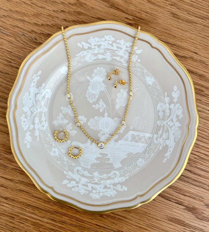 Bowery Beaded Huggies