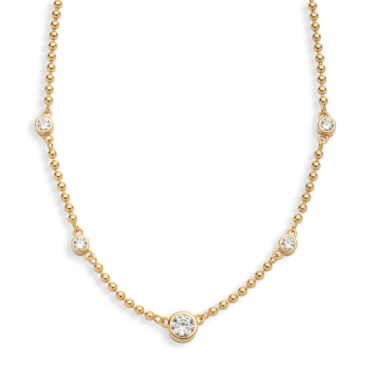 Bowery Beaded Station Necklace