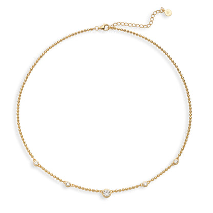 Bowery Beaded Station Necklace
