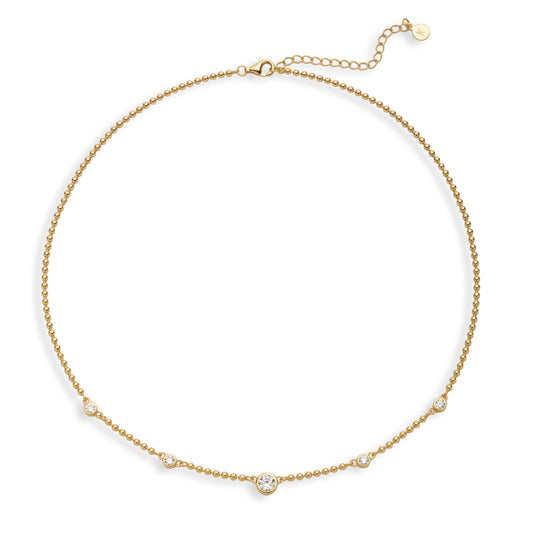 Bowery Beaded Station Necklace