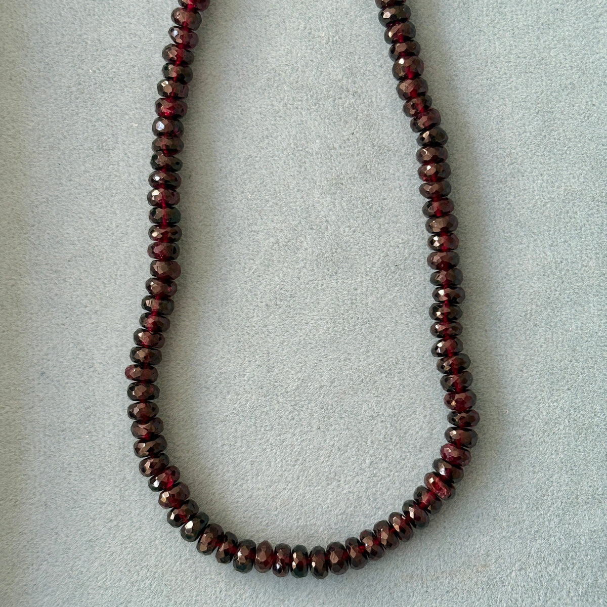 Deep Garnet Gemstone Necklace