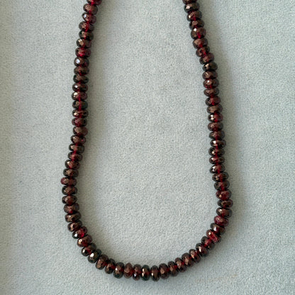 Deep Garnet Gemstone Necklace