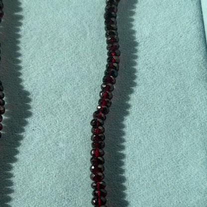 Deep Garnet Gemstone Necklace