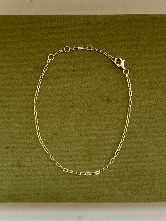 Amelia Paperclip Chain Bracelet