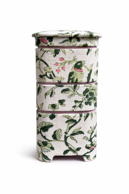 Green Chinoiserie Jewelry Tower