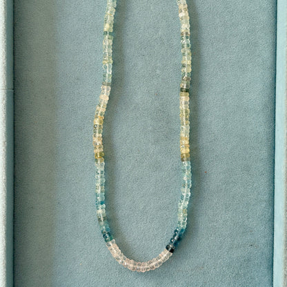Multi Aquamarine Gemstone Necklace