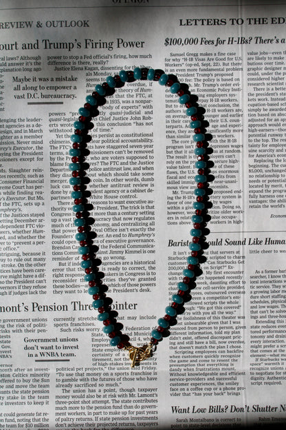 Apatite and Garnet Gemstone Necklace