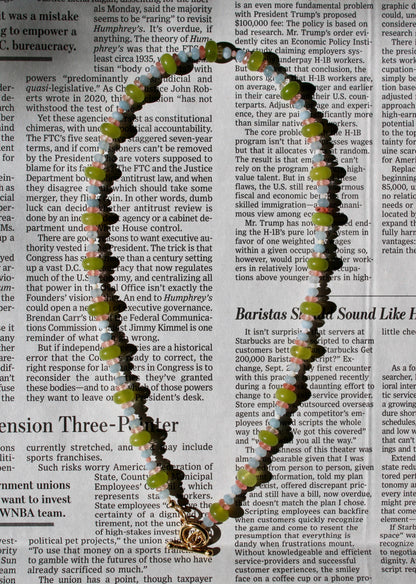 Wavy Gemstone Necklace