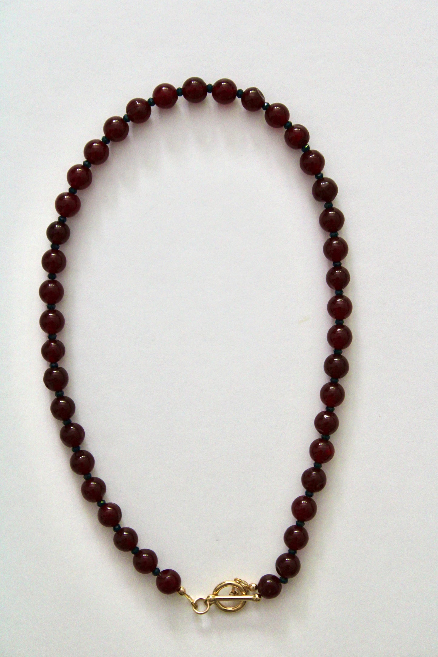 Baroque Garnet Gemstone Necklace