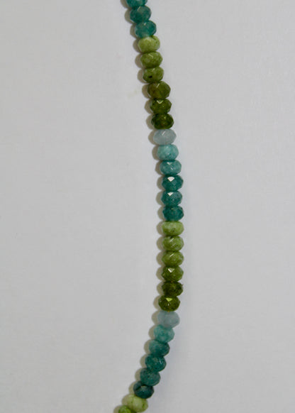 Apatite and Aquamarine Gemstone Necklace