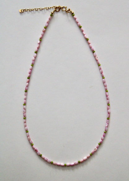 Pink Mother of Pearl Necklace