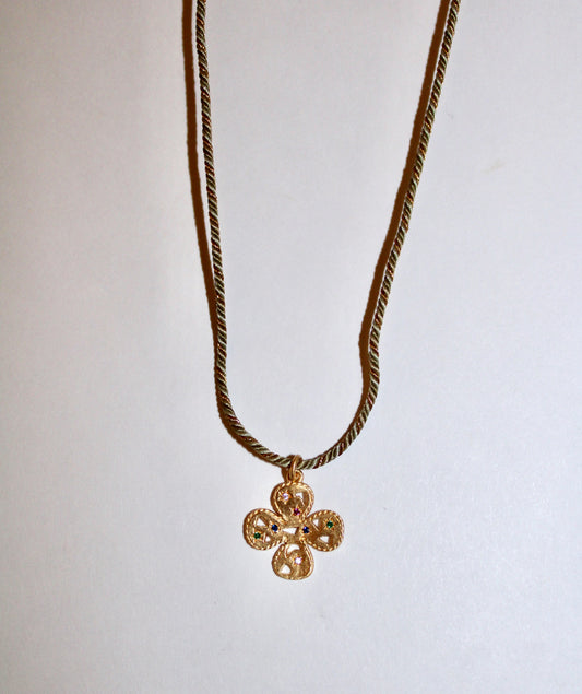 Ganesh Clover Necklace