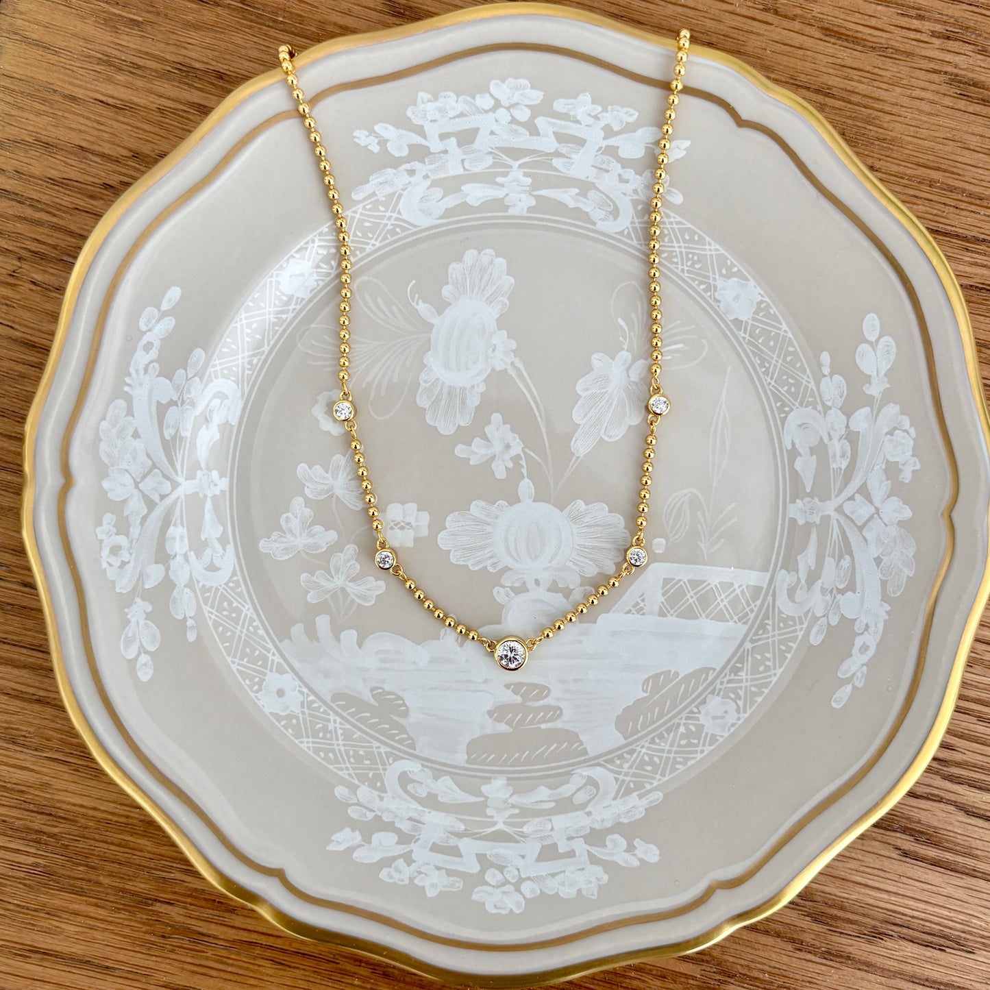 Bowery Beaded Station Necklace