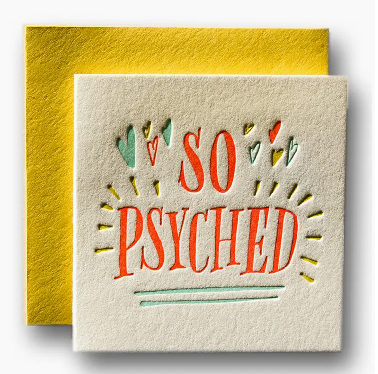 Psyched Tiny Card