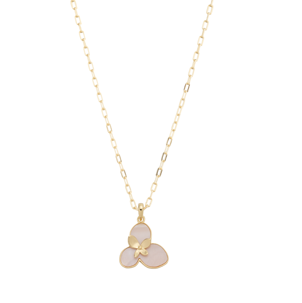 Millie Charm Necklace - Pink
