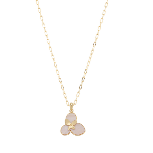 Millie Charm Necklace - Pink