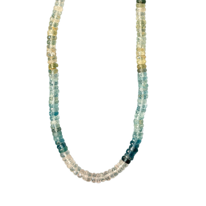 Multi Aquamarine Gemstone Necklace