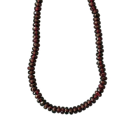 Deep Garnet Gemstone Necklace
